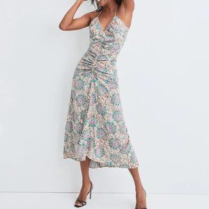 Veronica Beard Aldana Medallion-Floral Dress in Caramel Multi